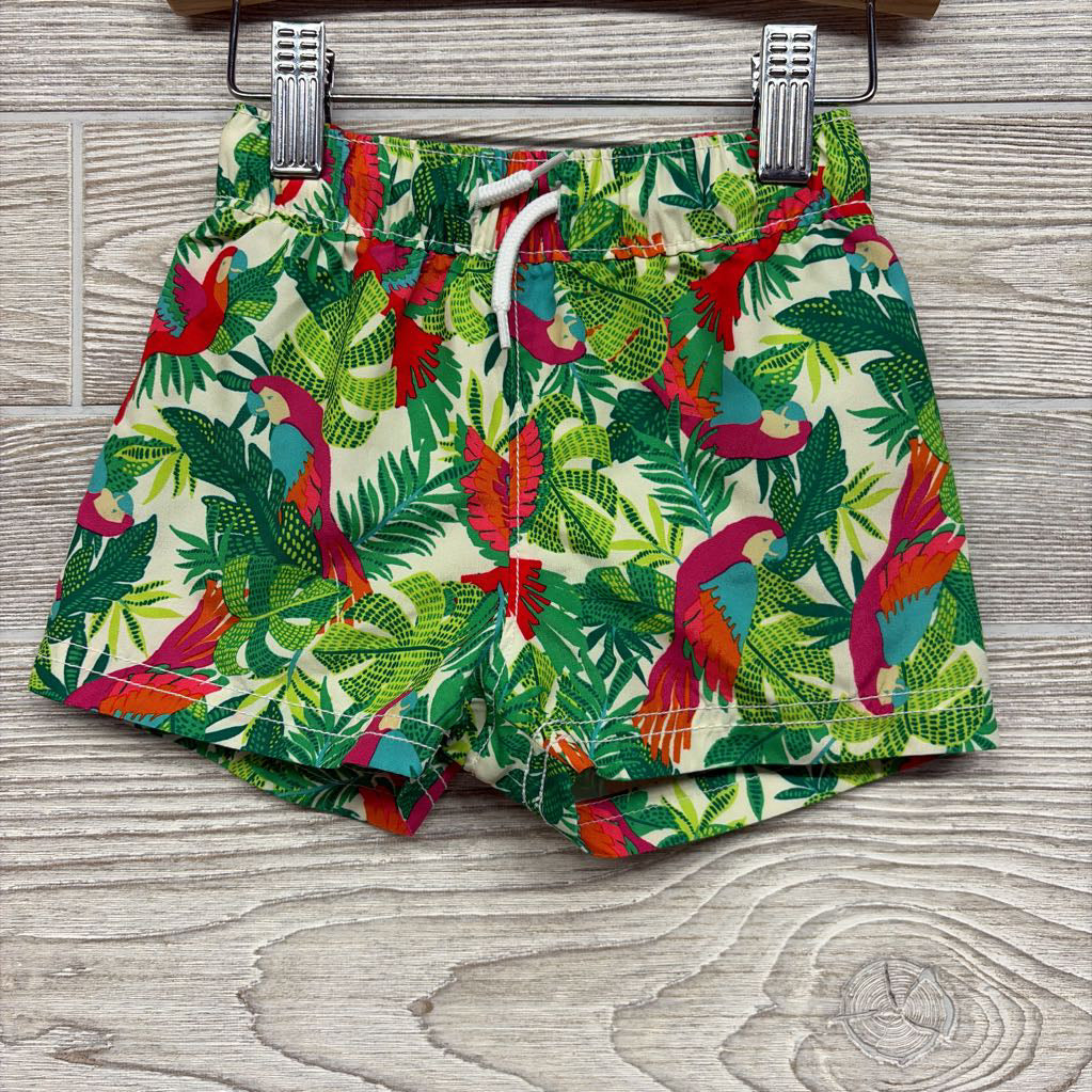 Swim Trunks Leaves, Parrots 12-18M