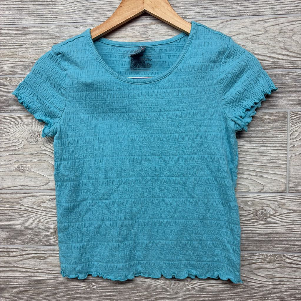 Smocked Shirt Lettuce Trim 10-12