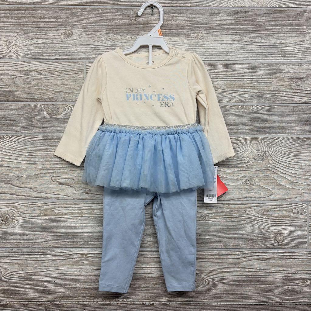 NEW LS Bodysuit & Tutu Leggings In My Princess Era 12M