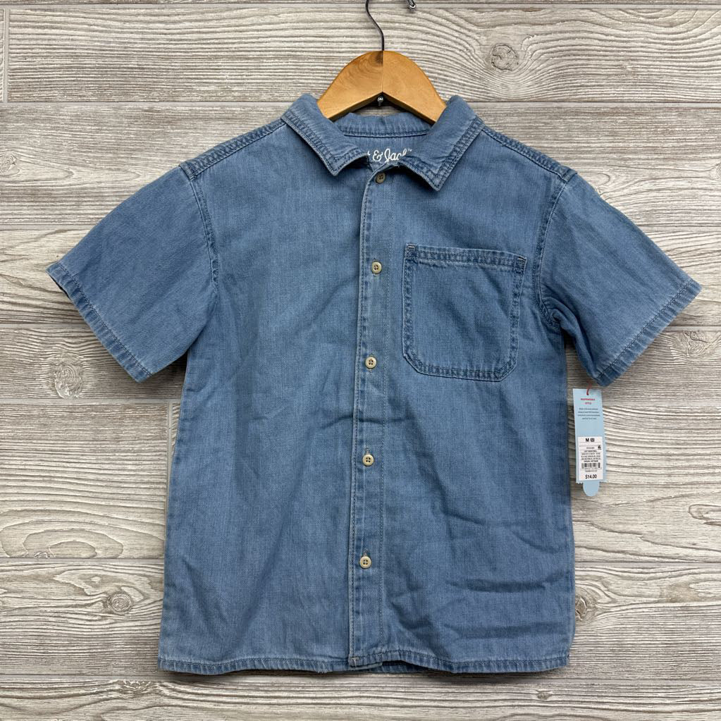 NEW SS Button Up Chambray Shirt 8