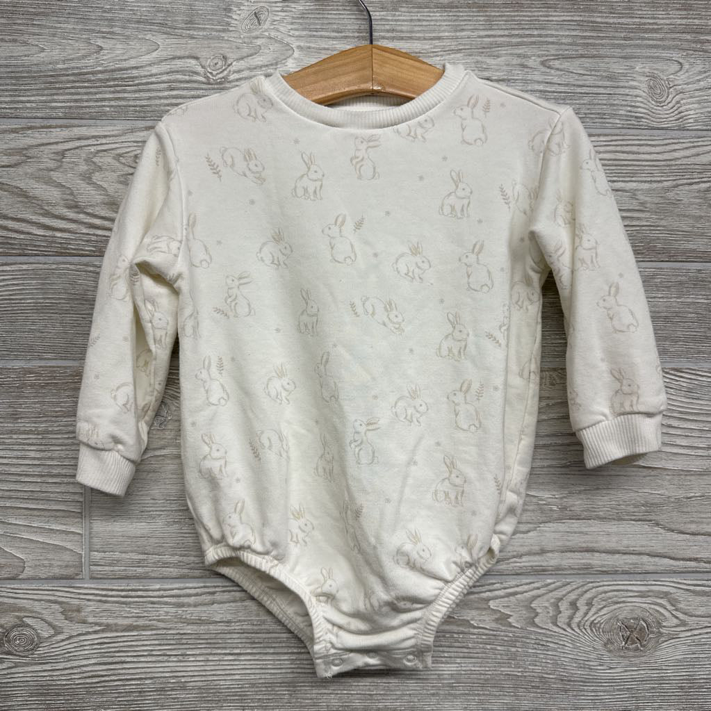 NEW Modal Crewneck Bodysuit Rabbits 18M