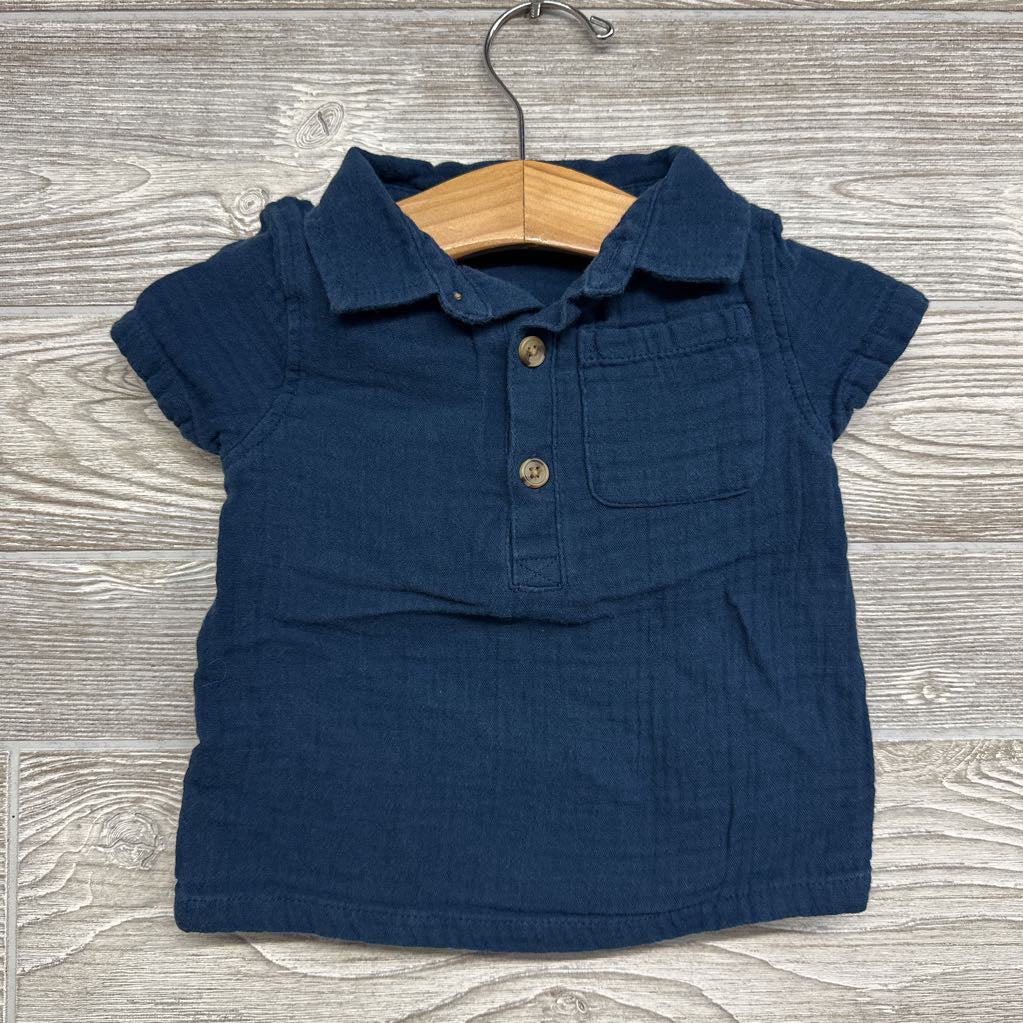 Muslin Button Up Shirt 12-18M