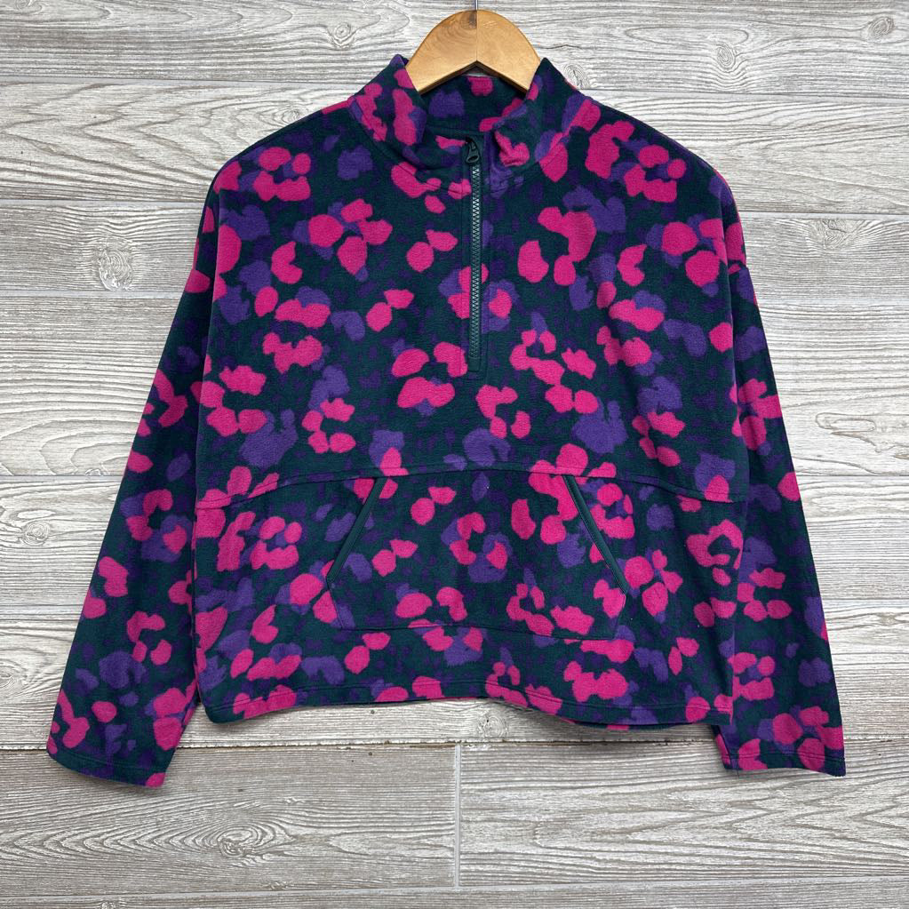 Nw/oT 1/4 Zip Polar Fleece Flowers 14-16Plus