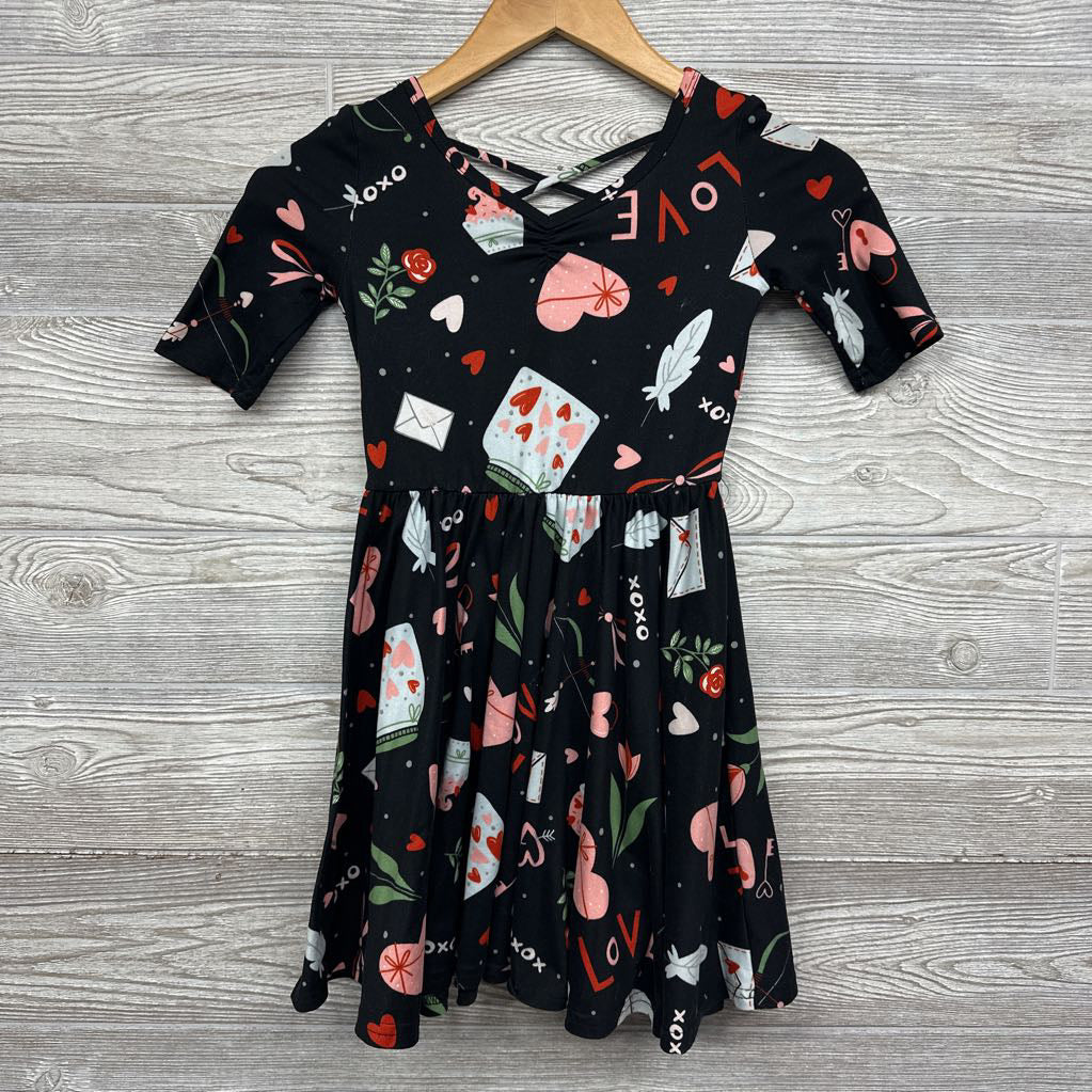 LS Dress XOXO Hearts*