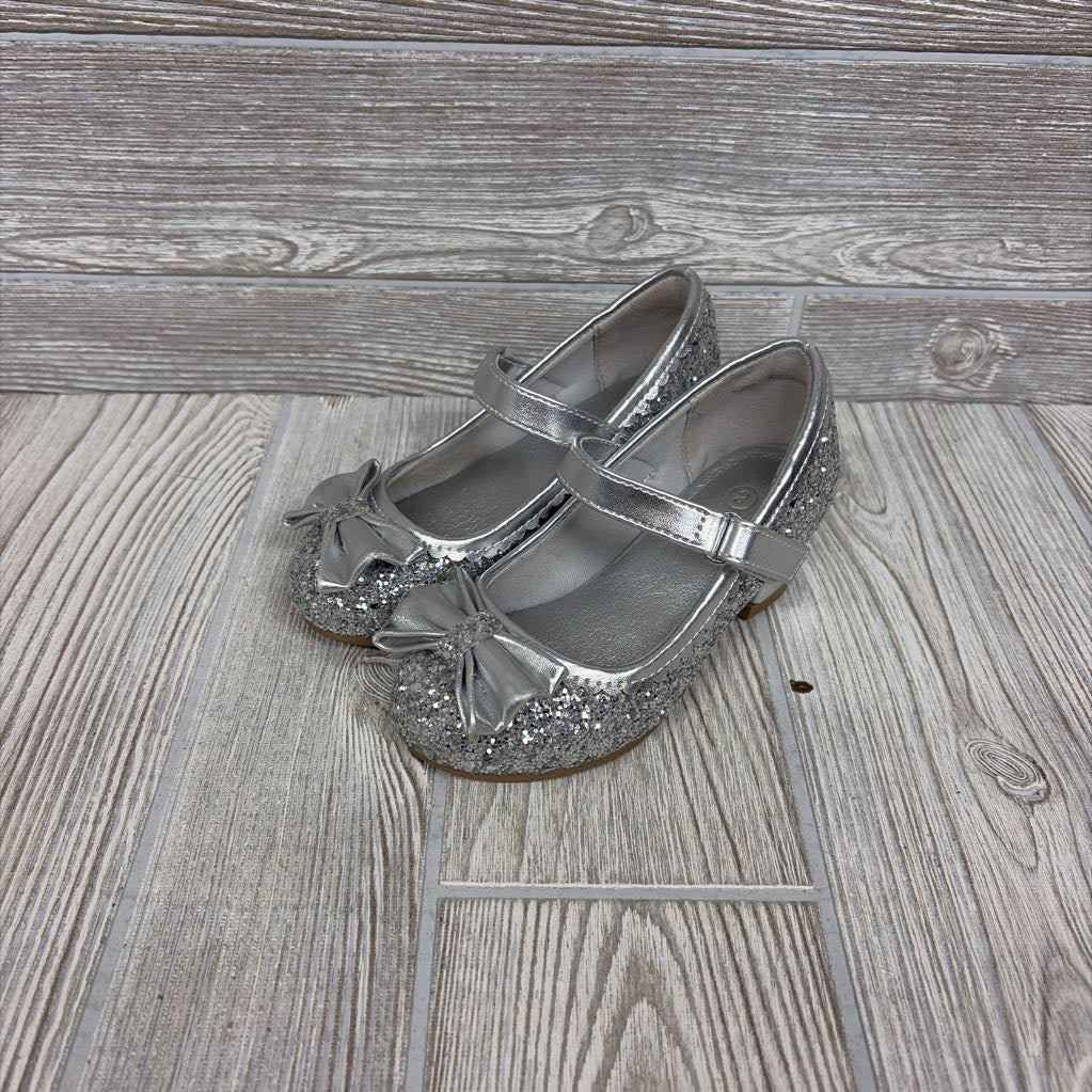 Glitter Heel Shoes Bow 8C *
