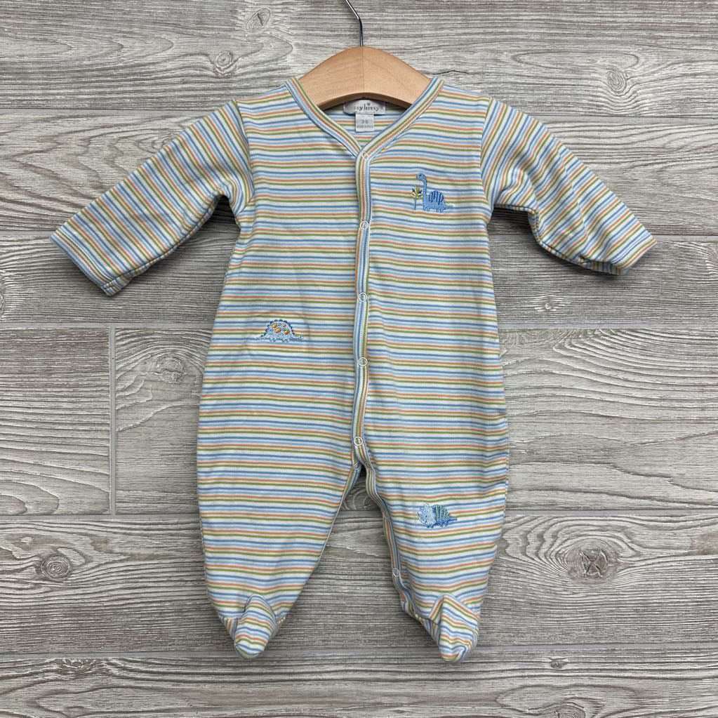 Snap Sleeper Stripes Dinosaur 3-6M *