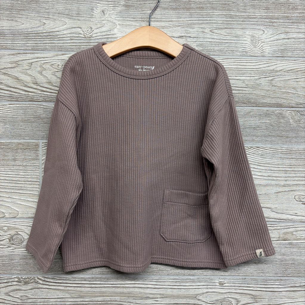 Organic LS Waffle Knit Shirt Pocket 5