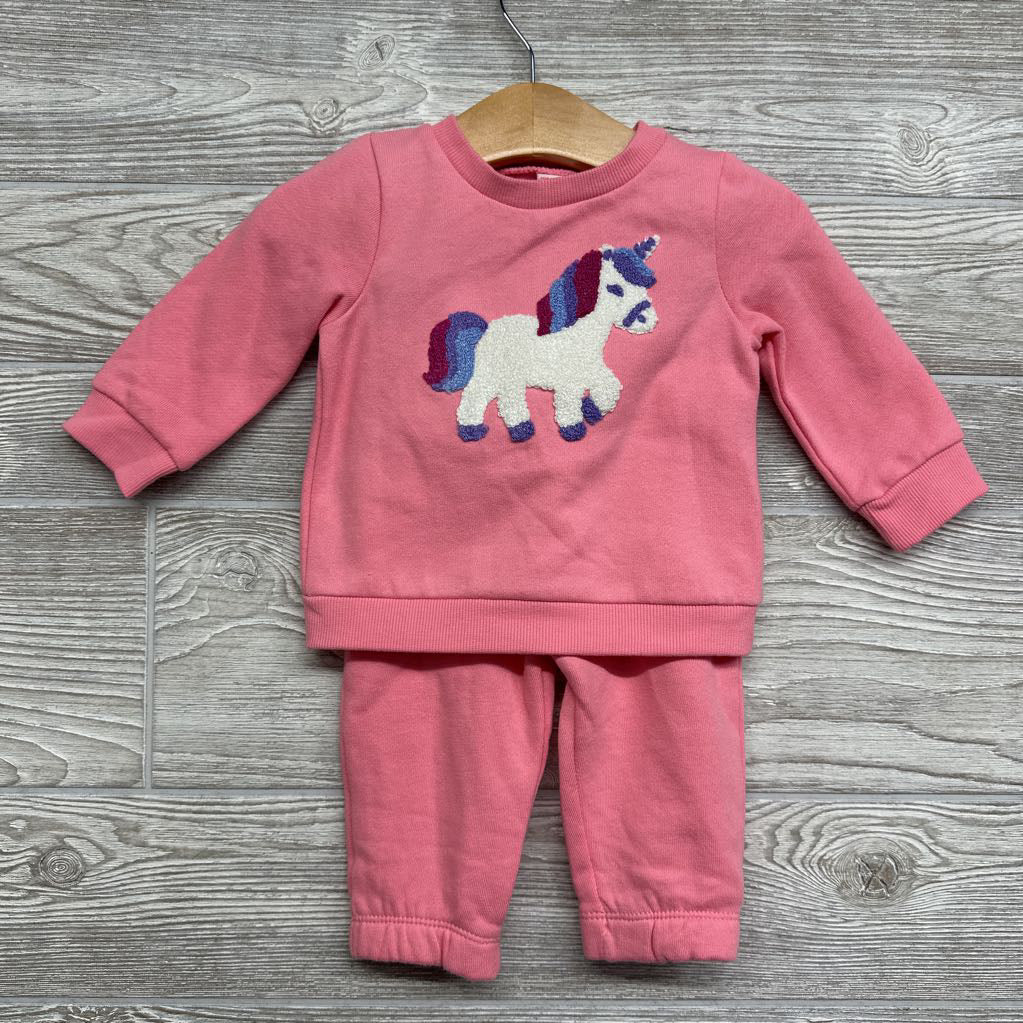 Crewneck Unicorn & Sweatpants 3-6M