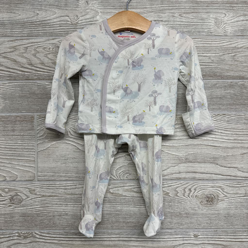 Bamboo Shirt, Pants & Hat Elephants 0-3M