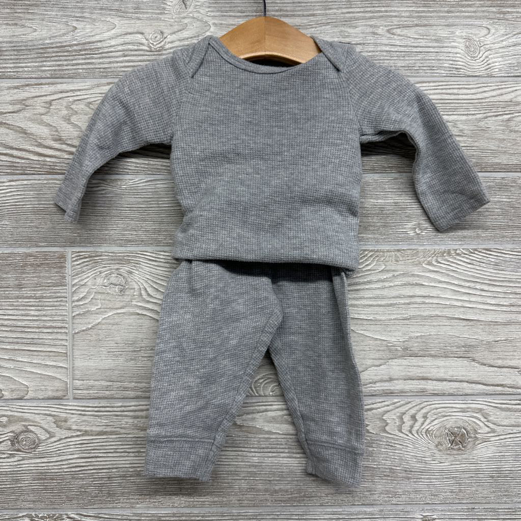 Waffle Knit LS Shirt, Pants & Sherpa Vest 6M