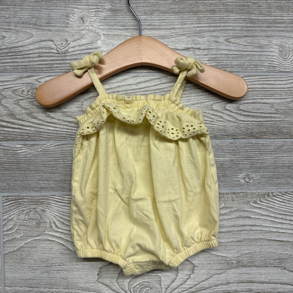 Bubble Romper Eyelet Ruffle 0-3M