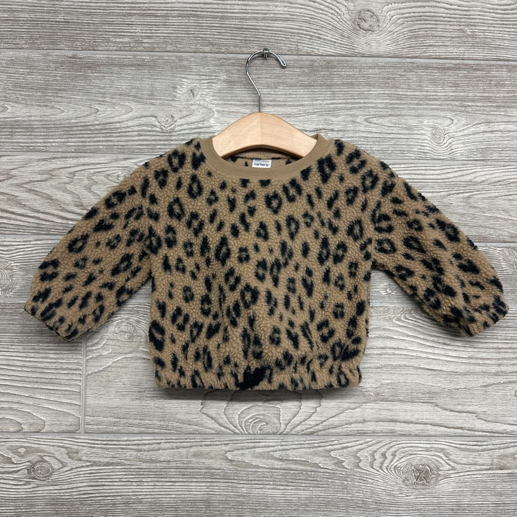 Plush Crewneck Animal Print 6M