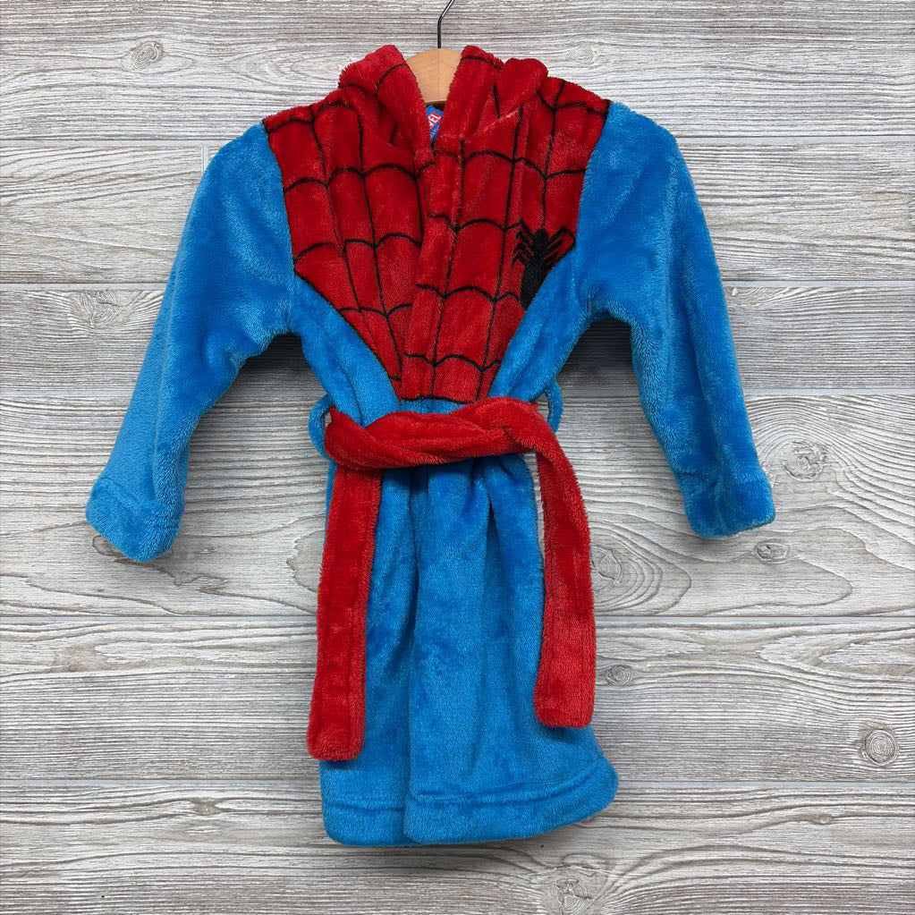 Plush Spider Man Bath Robe 2T