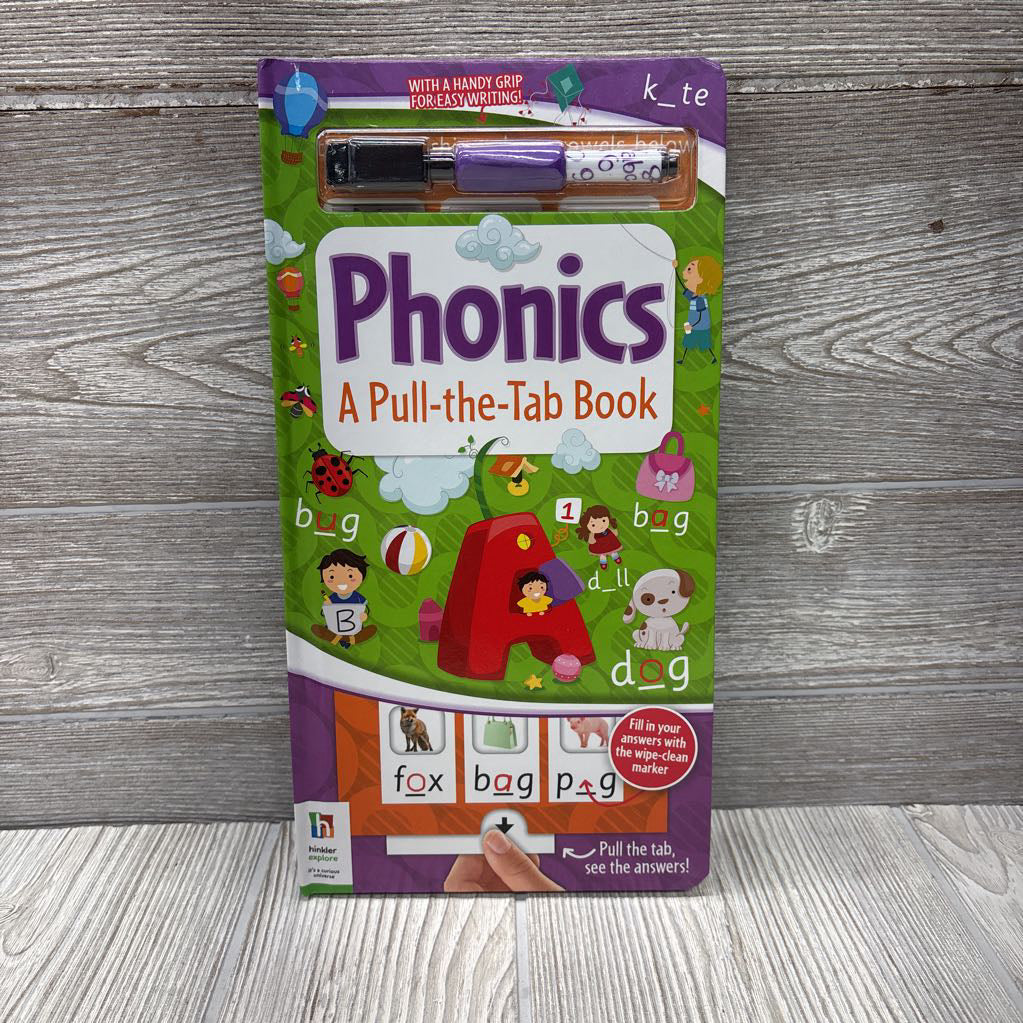 NEW Phonics, A Pull-The-Tab Book