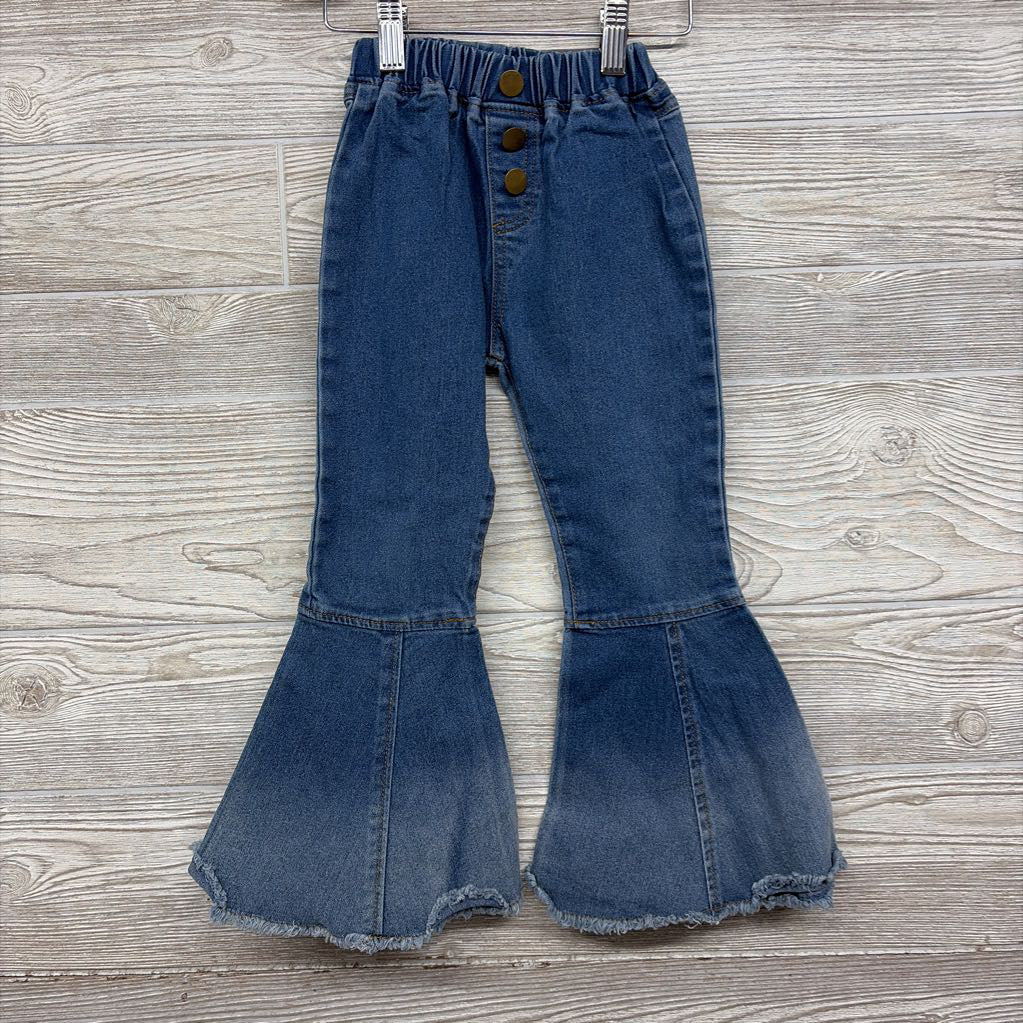 Bell Bottom Jeans Frayed 5