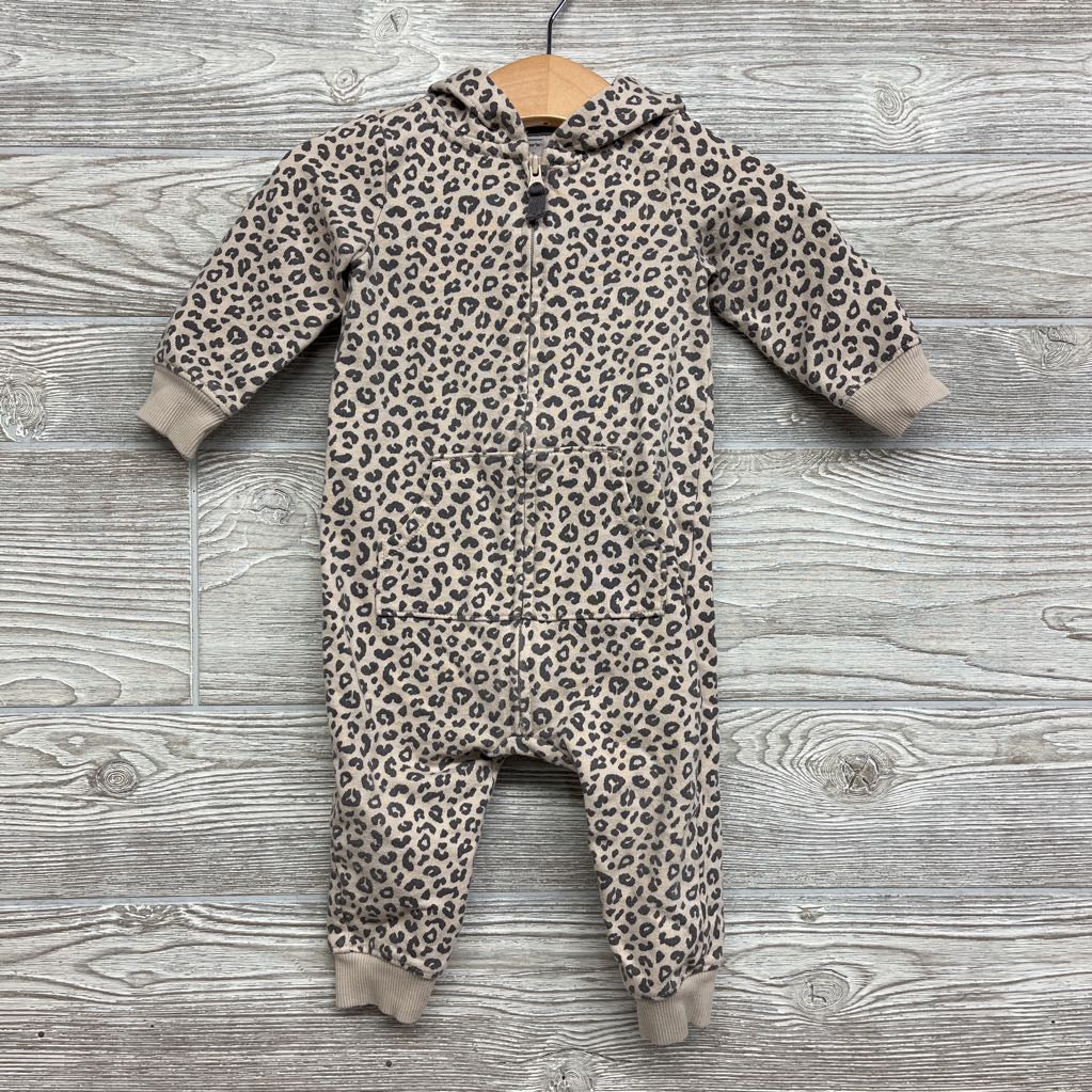 LS Outfit W/ Hood Animal Print 9M