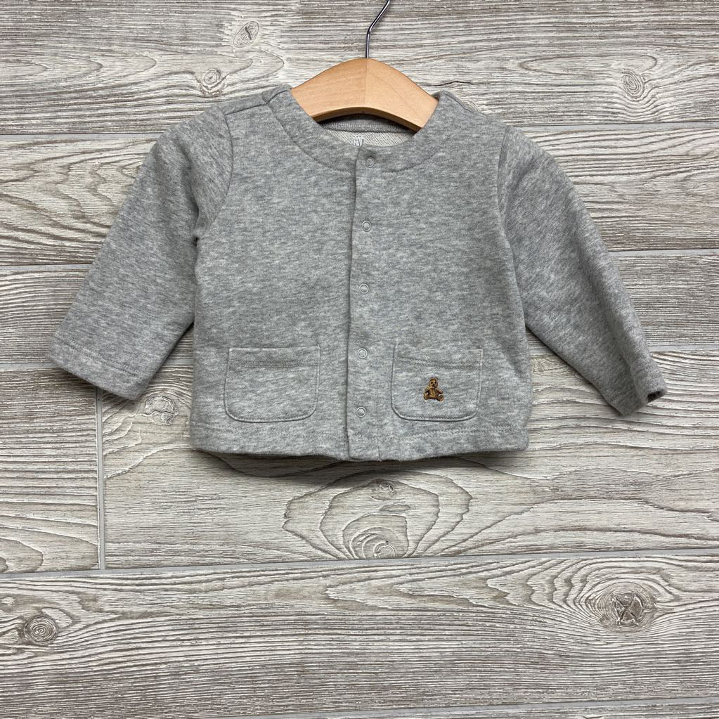 French Terry Cardigan Bear 6-12M