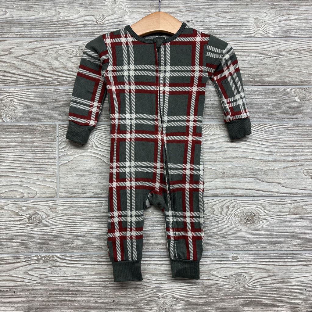 Footless Plaid Sleeper 12M *
