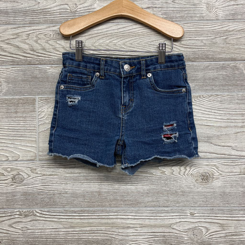 Denim Girlfriend Shortie Shorts Paisley Pockets 8