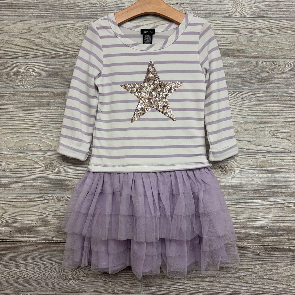 Dropwaist Tutu Dress Stripes Sequin Star 6