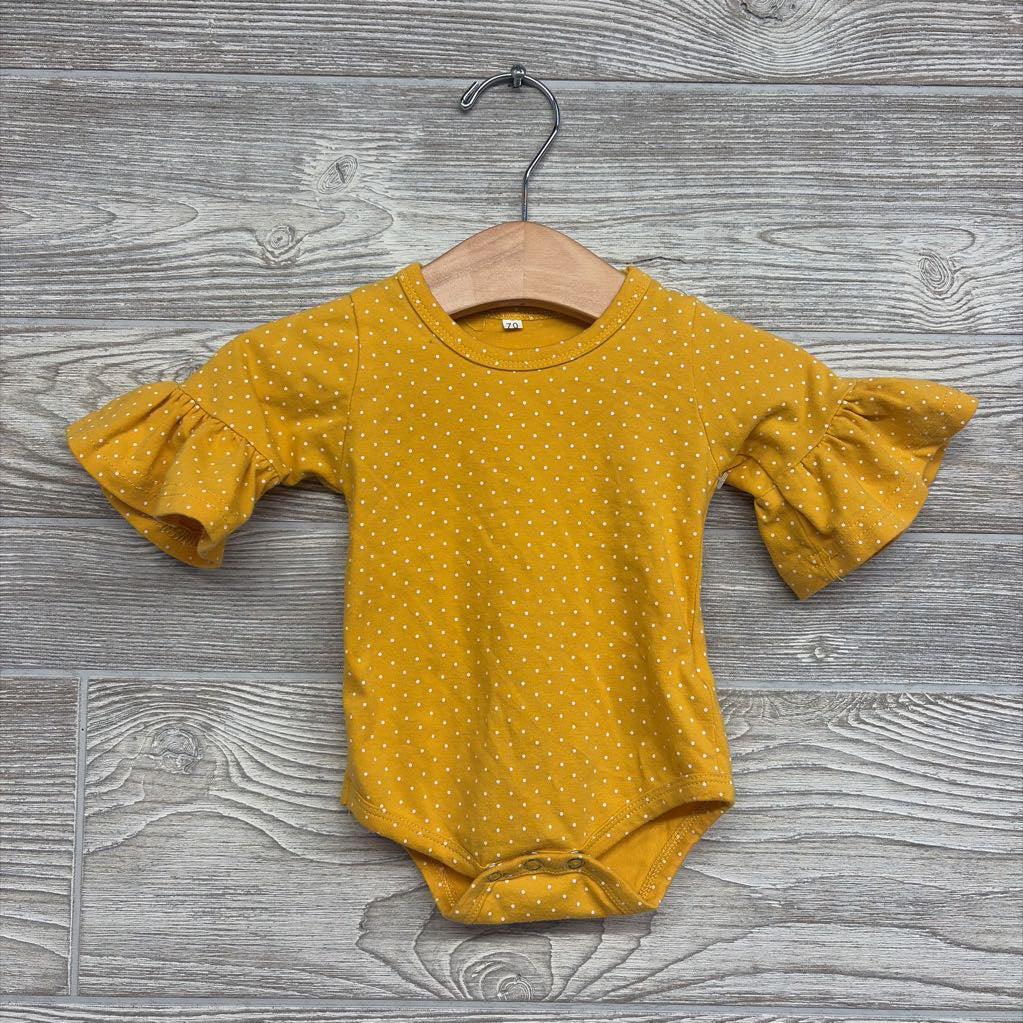 Bell Sleeve LS Bodysuit Dots 0-3M