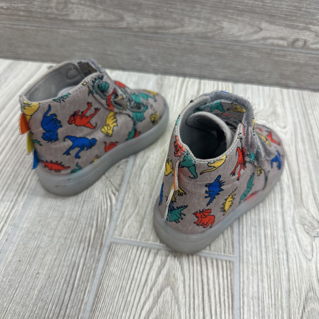 Velcro Light Up Dinosaur Shoes 5c