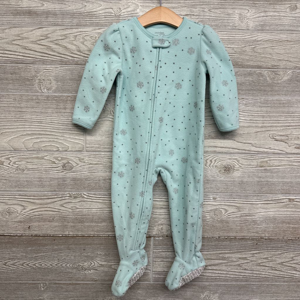 Blanket Sleeper Glitter Snow Flakes 18M
