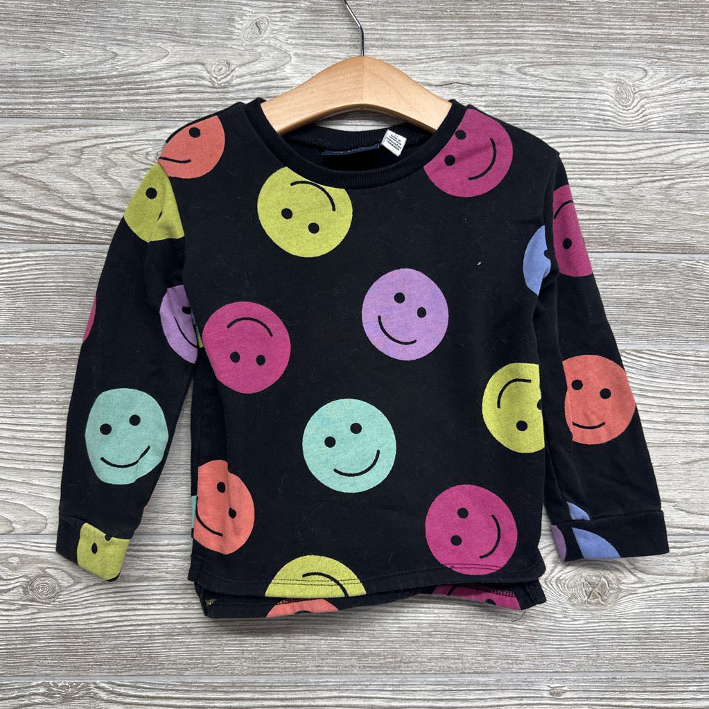 Crewneck Smiley Faces 4t