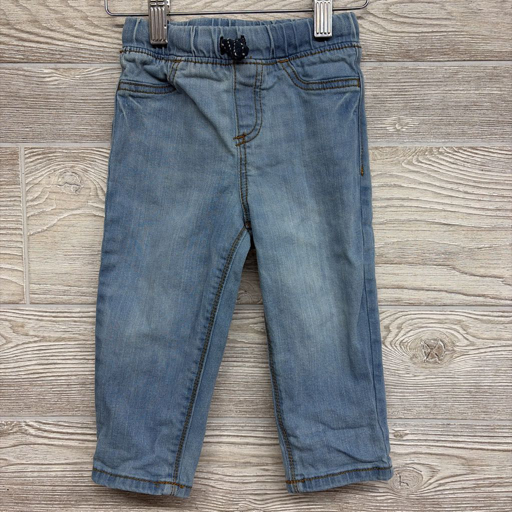 Drawstring Pull On Jeans 18M