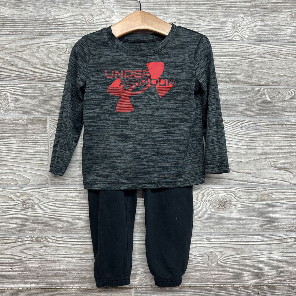 Active Shirt Logo & Jogger Sweatpants 2t