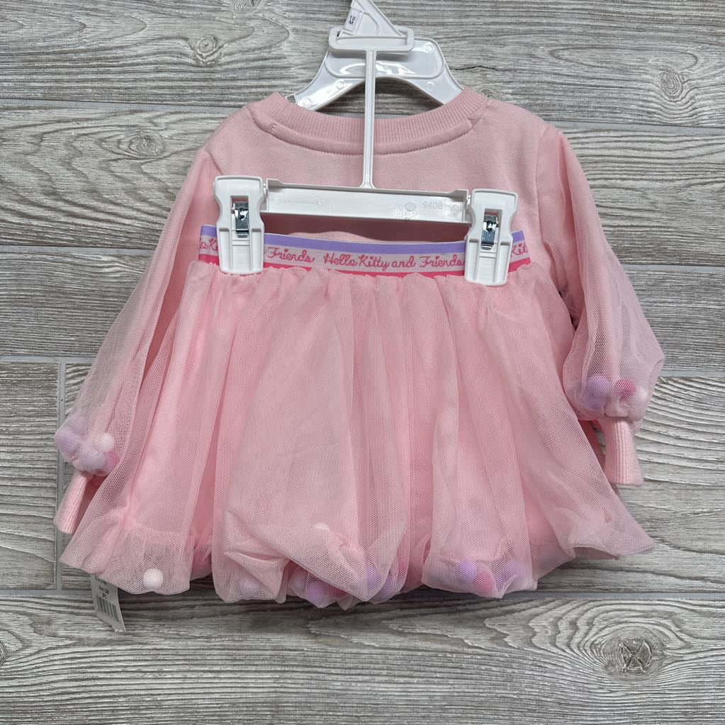 NEW Character Crewneck & Tulle Pom Skirt 12M