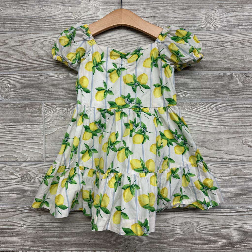 Cap Sleeve Dress Lemons 2t