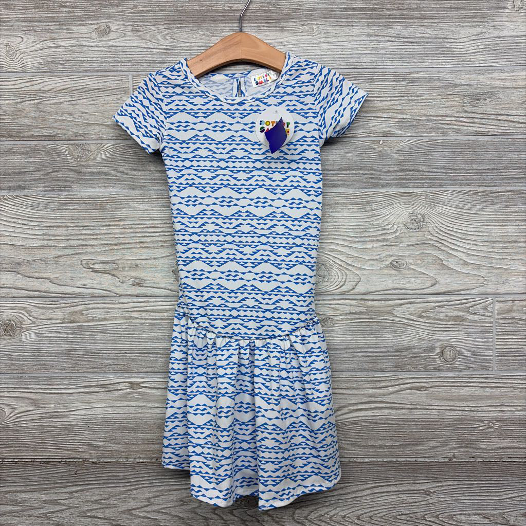 NEW Drop Waist Dress Triangles 3-4