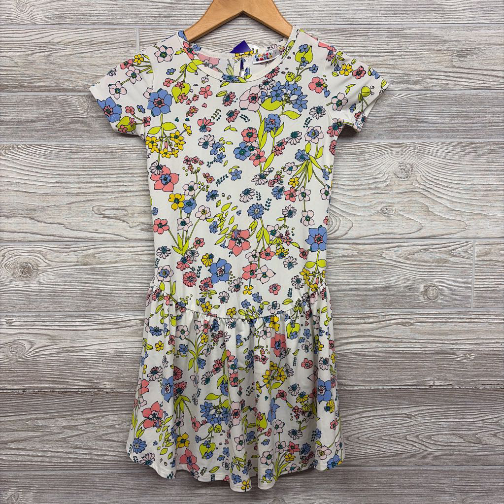 NEW Drop Waist Dress Flowers 7