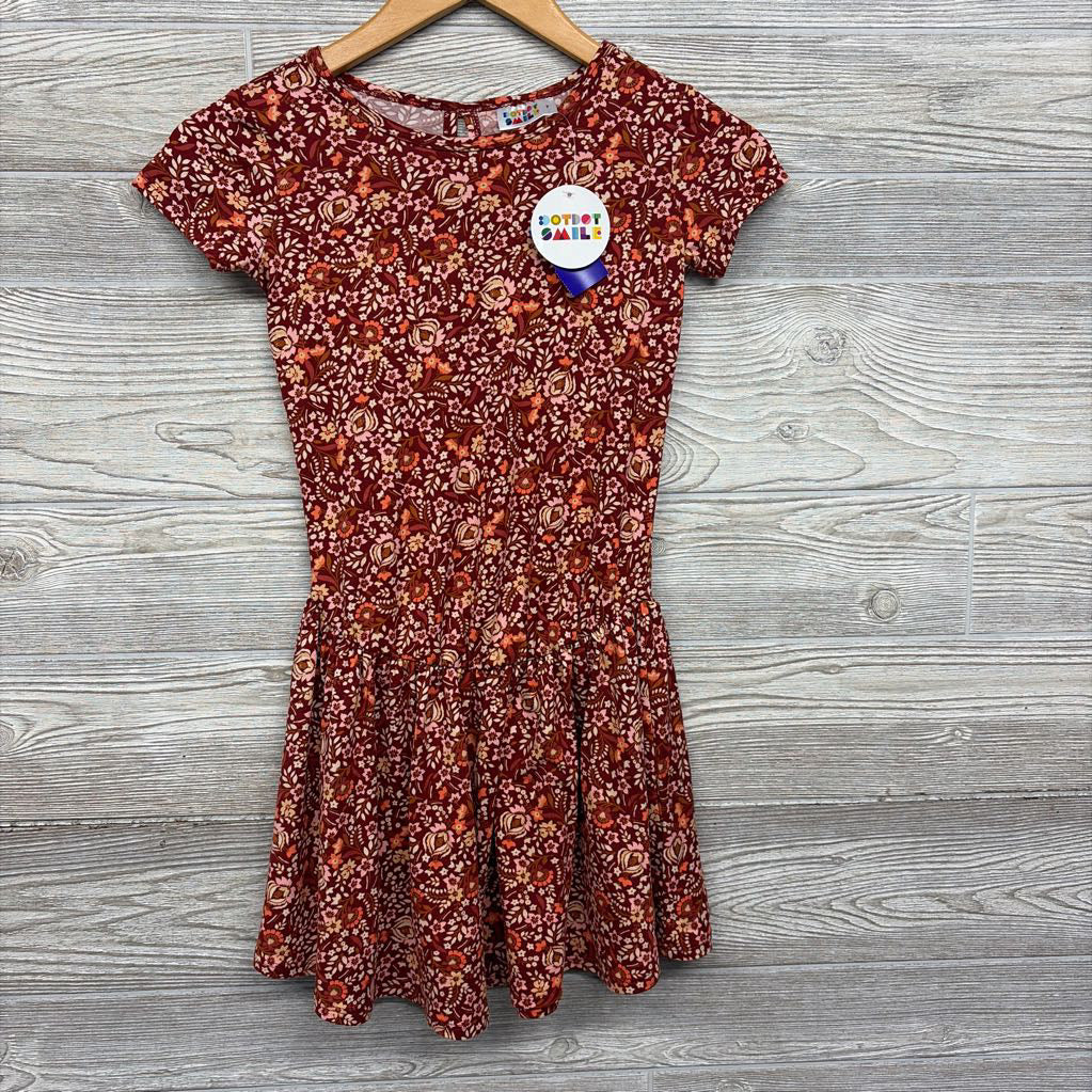 NEW Drop Waist Dress Flowers 7