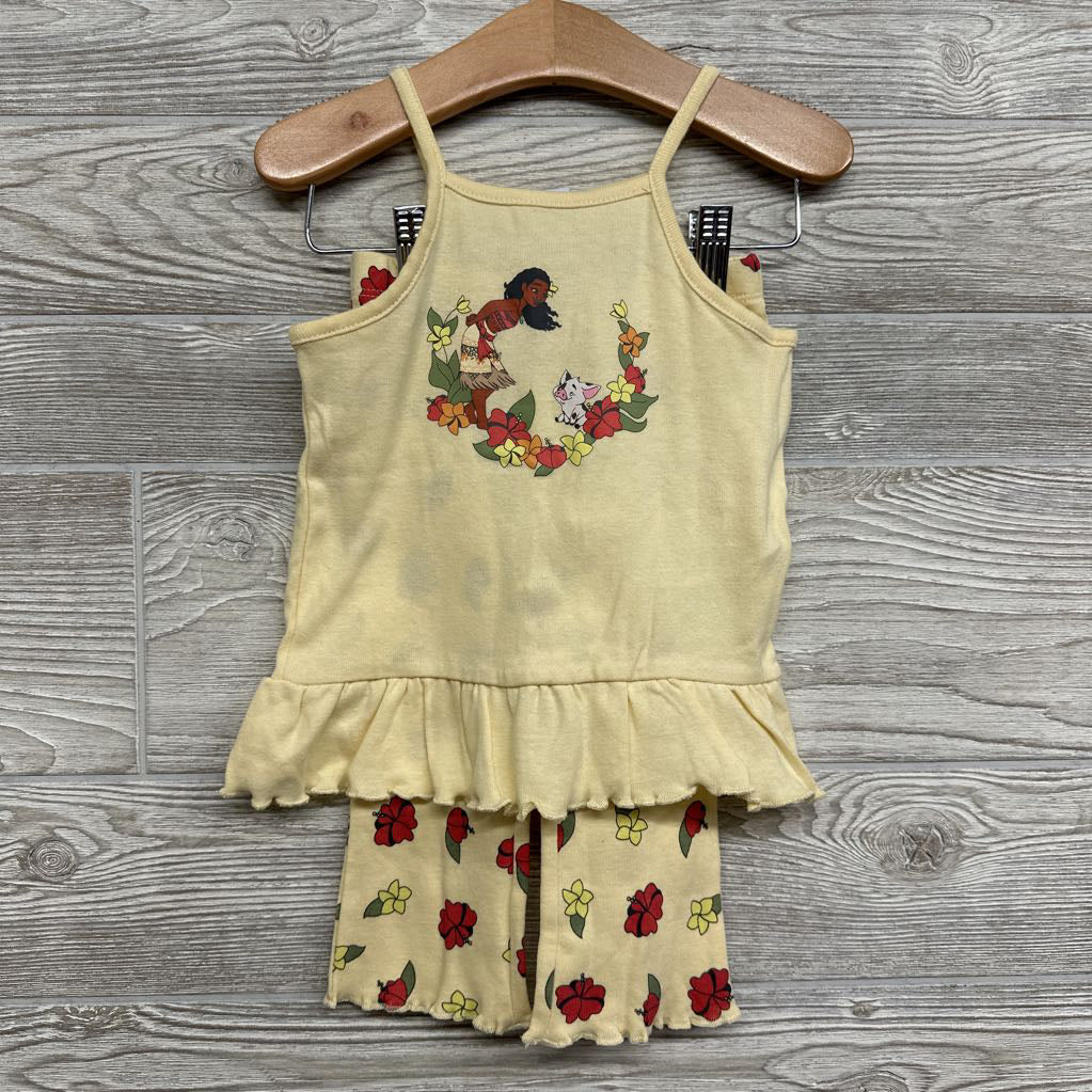 NEW Tank Top & Leggings Moana Flowers 2T