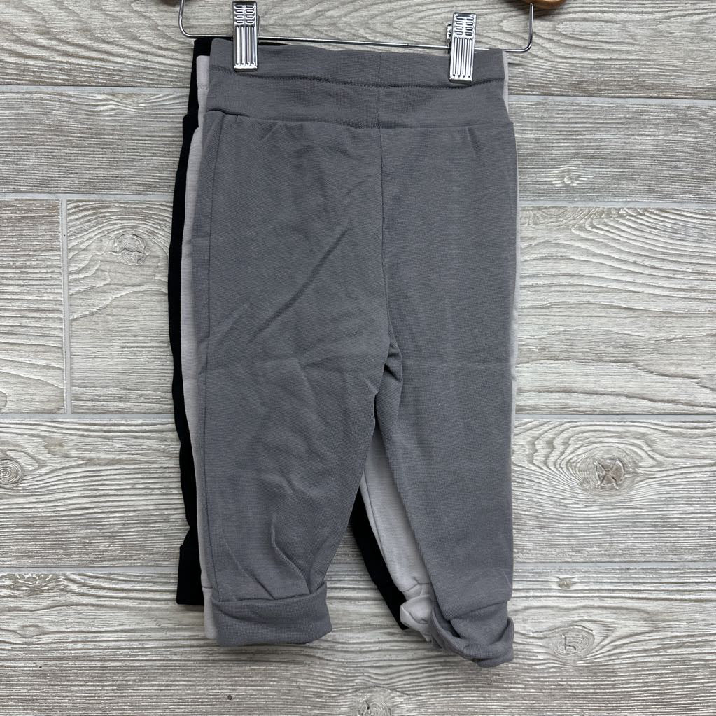 NEW 3 Pk Flexy Joggers 12-18M