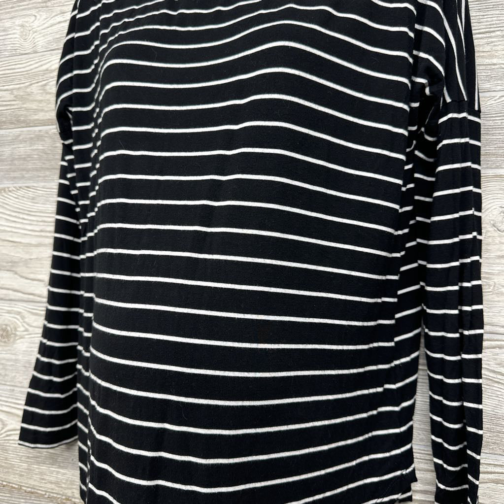 Bamboo LS Nursing Shirt Stripes Small