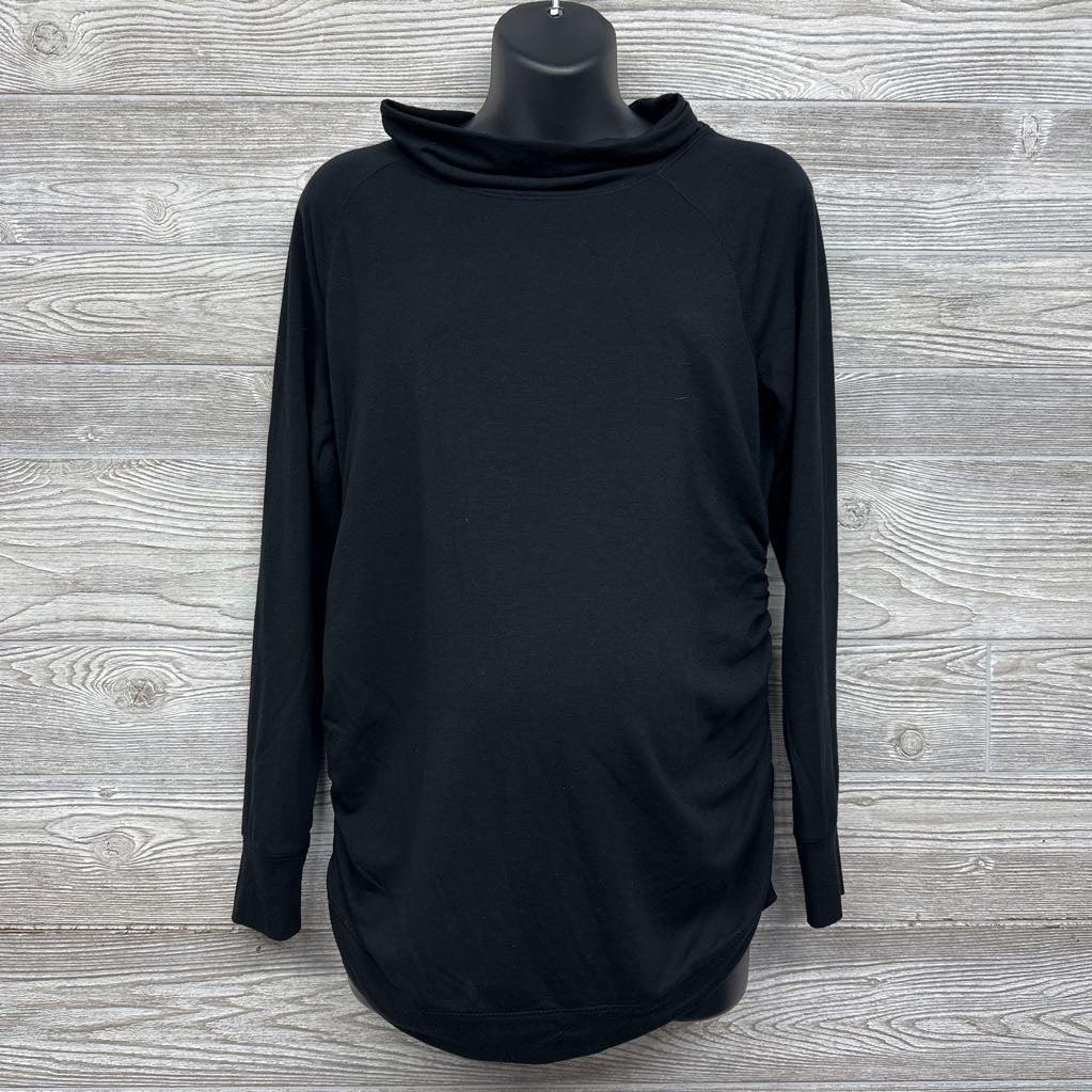LS Ruched Cowl Neck Shirt Medium