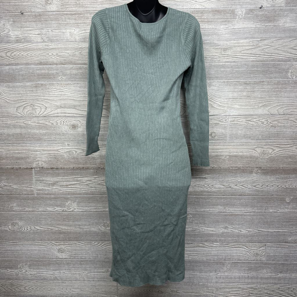 Ribbed Sweater Dress Large