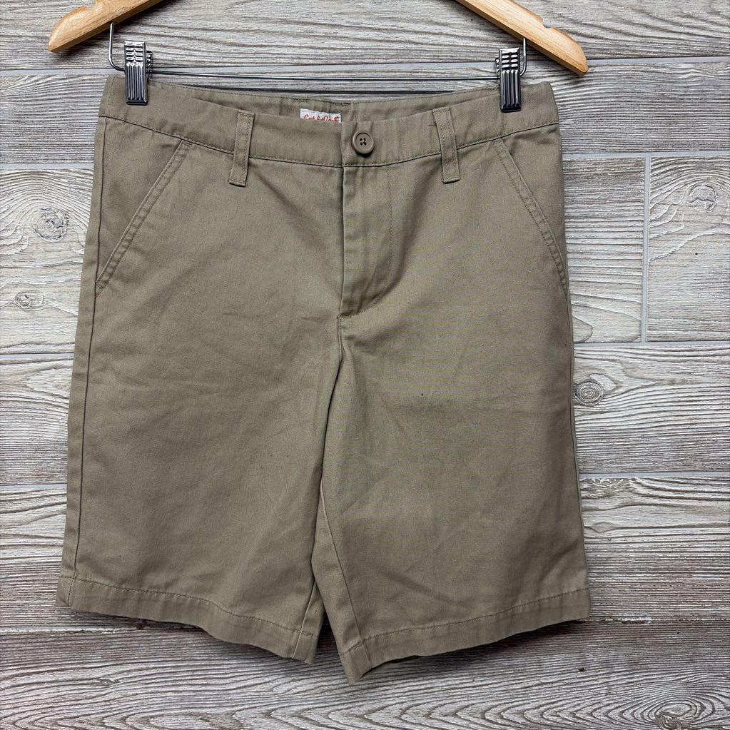School Uniform Flat Front Shorts 12Husky