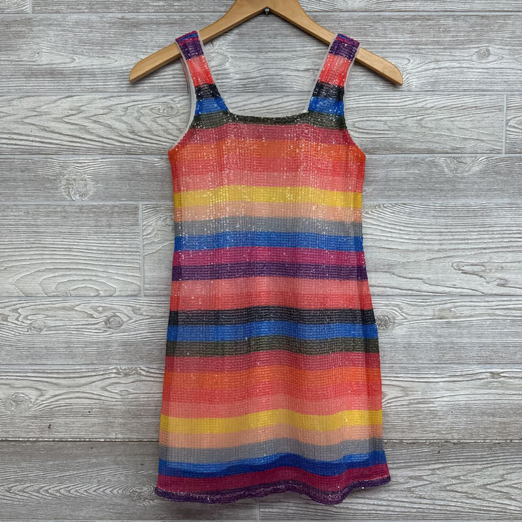 Sequins Stripes Sleeveless Dress 10