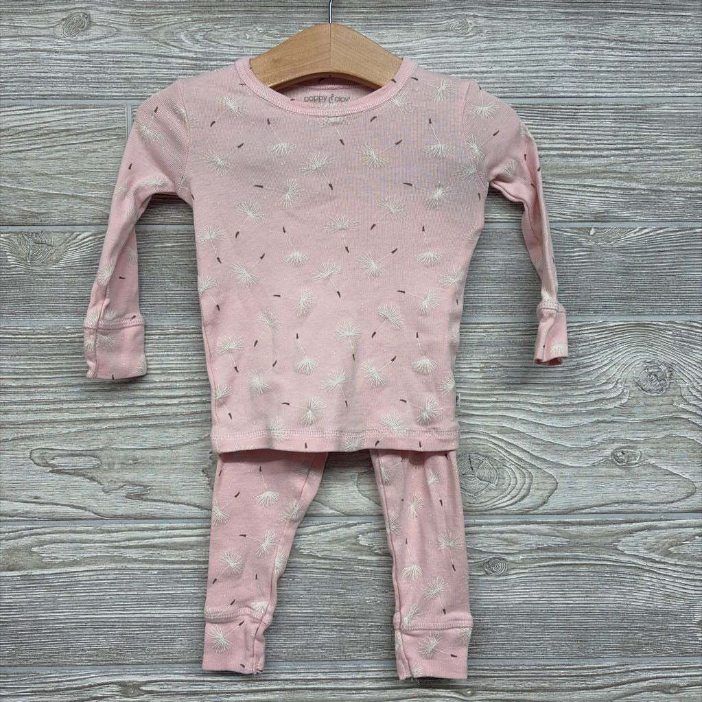 2 Pc LS Organic PJs Dandelions 12M
