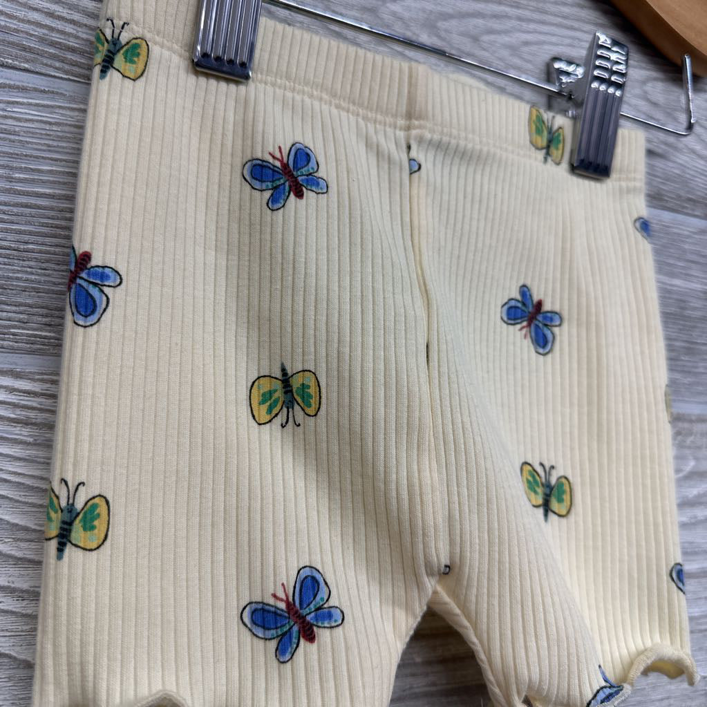 Ribbed Bike Shorts Butterflies 6-12M