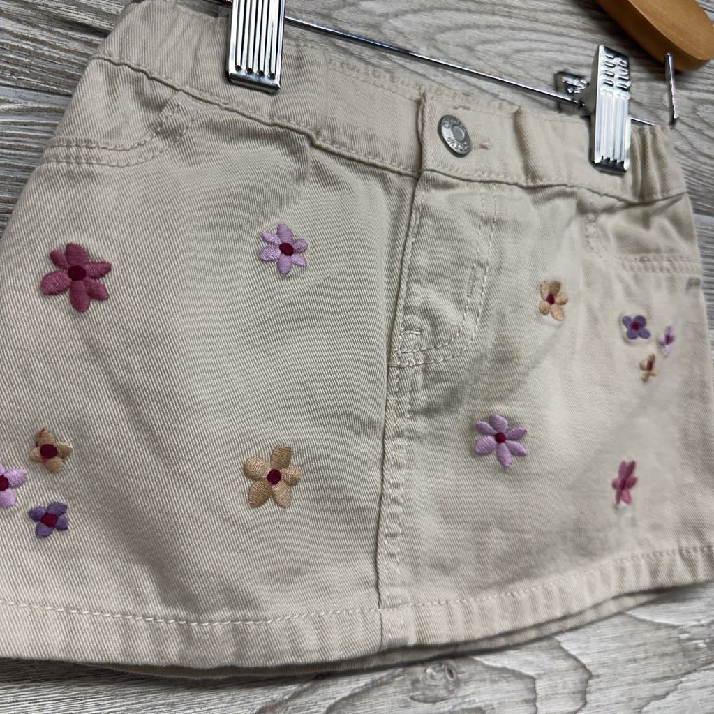 Skirt Embroidered Flowers 12M