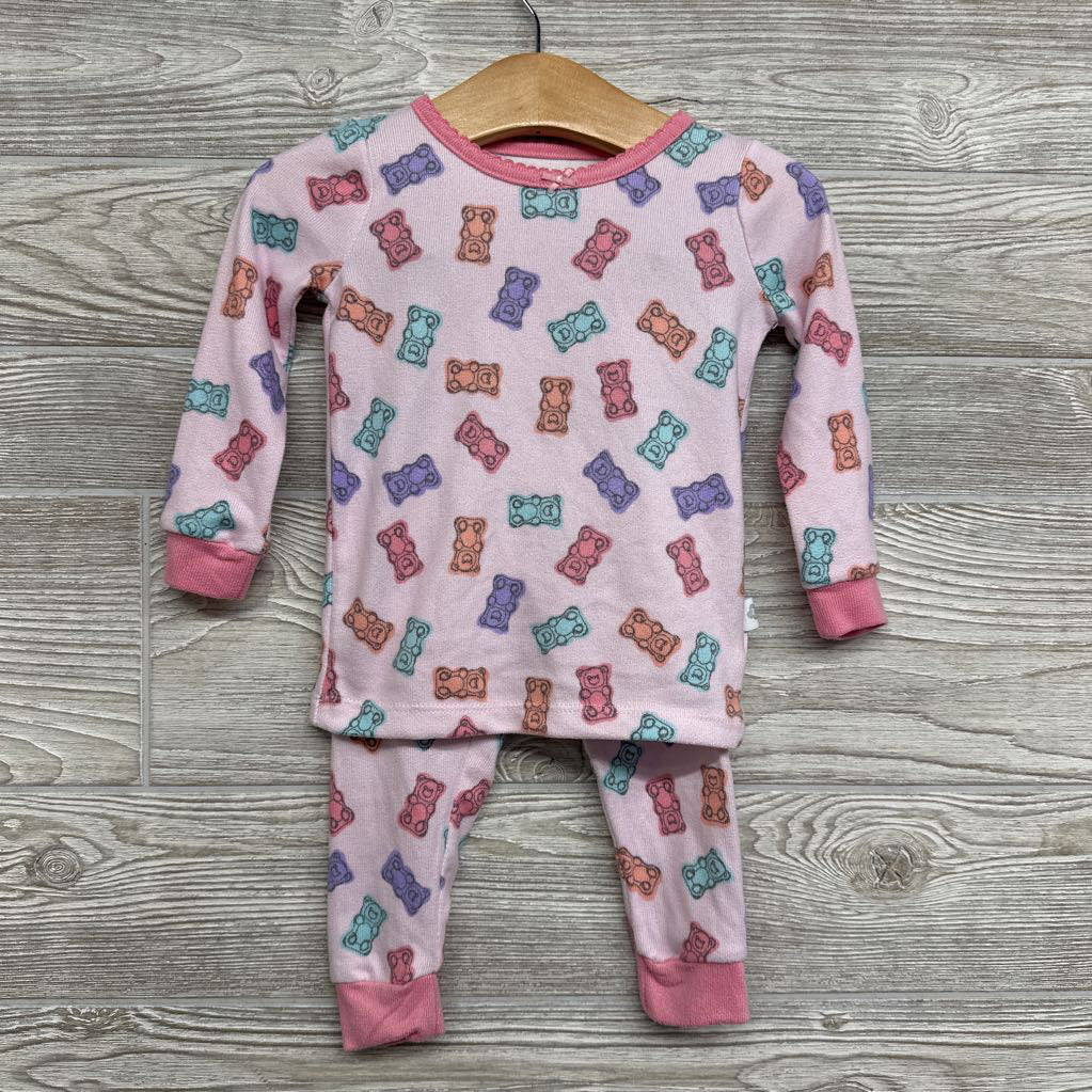 2 Pc LS Cozy PJs Gummy Bears 18M