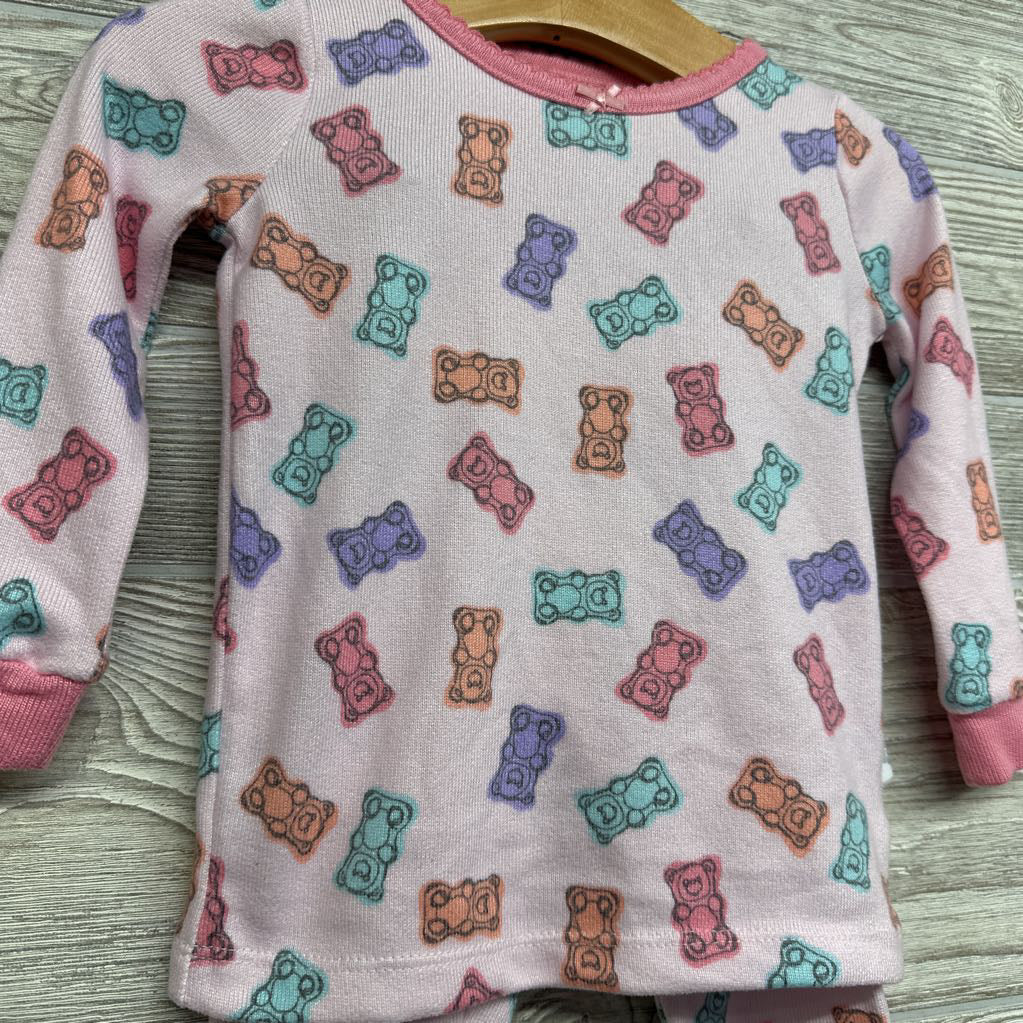 2 Pc LS Cozy PJs Gummy Bears 18M