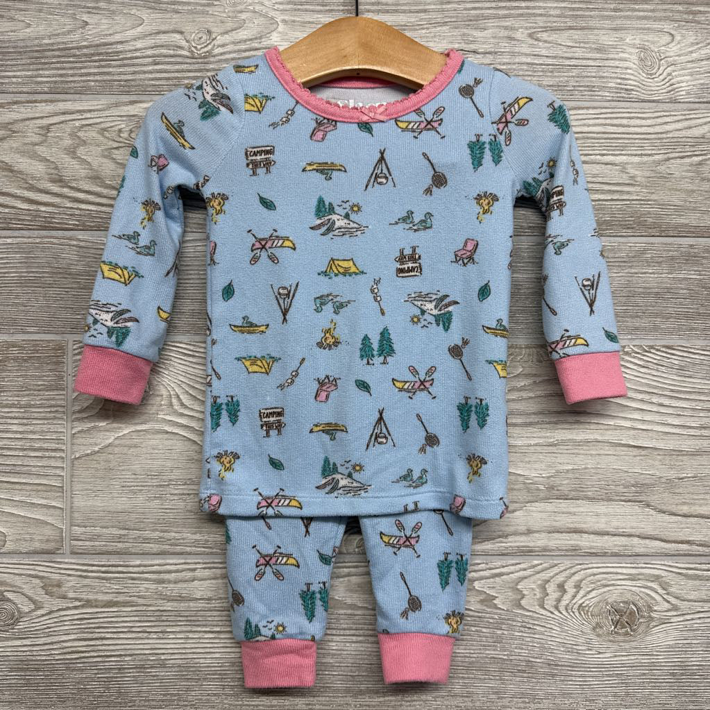 2 Pc LS Cozy PJs Canoes Camping 18M