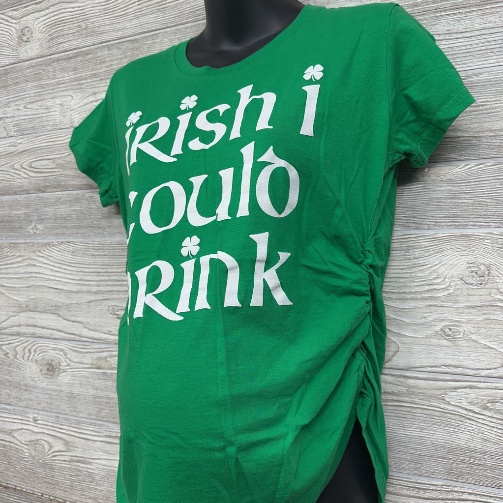 Ruched Shirt Irish I Cold Drink Large
