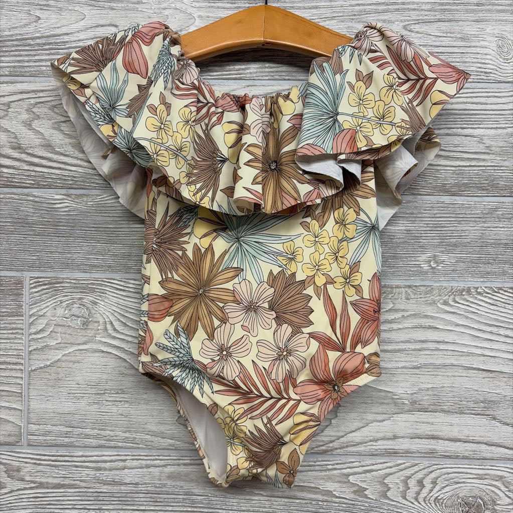 Off Shoulder Swimsuit Flowers 18-24M